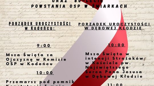 Rocznica konstytucji, Dzień Strażaka i jubileusz OSP