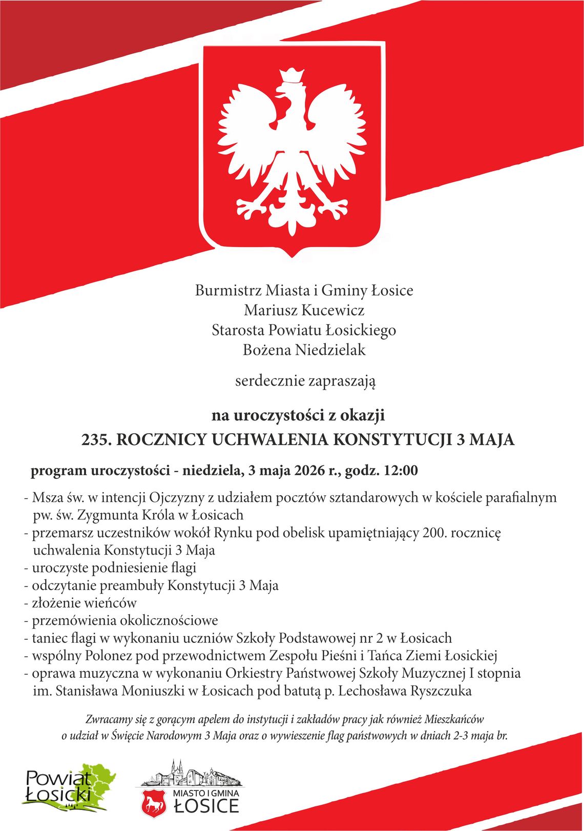 235. rocznica uchwalenia Konstytucji 3 Maja