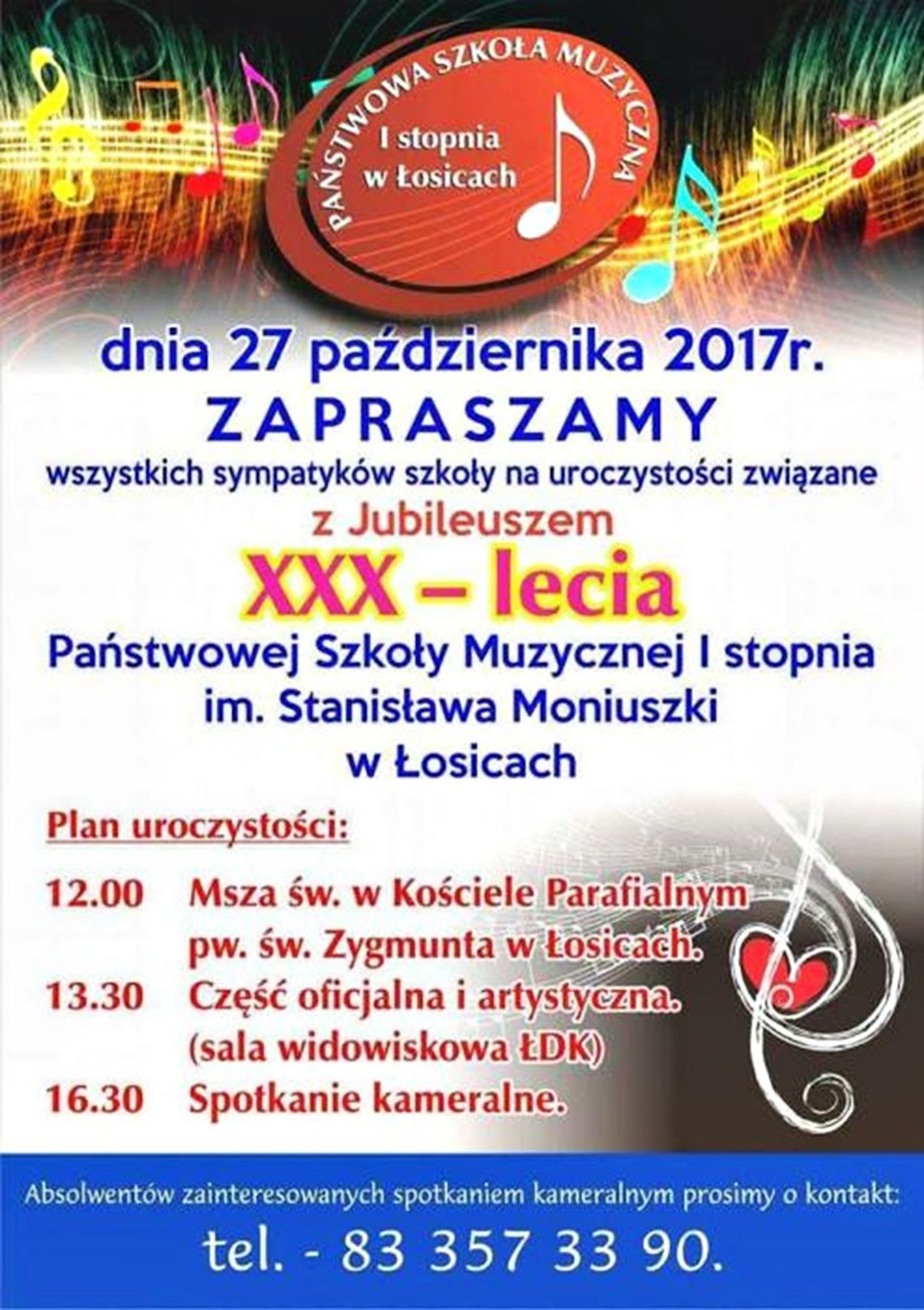 30 lat szkoły muzycznej w Łosicach