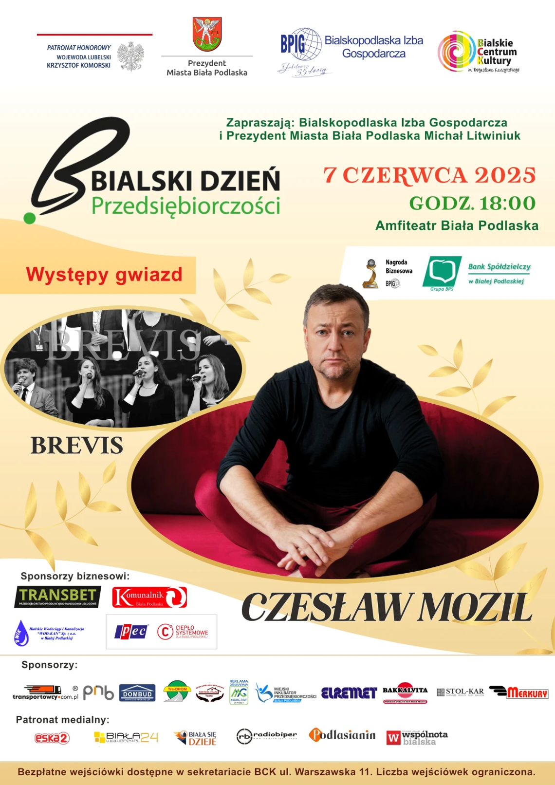 Bialski Dzień Przedsiębiorczości. Na scenie Czesław Mozil Bialski Dzień Przedsiębiorczości. Na scenie Czesław Mozil