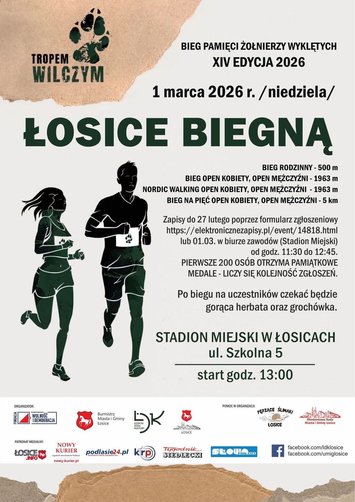 Bieg Pamięci Żołnierzy Wyklętych w Łosicach