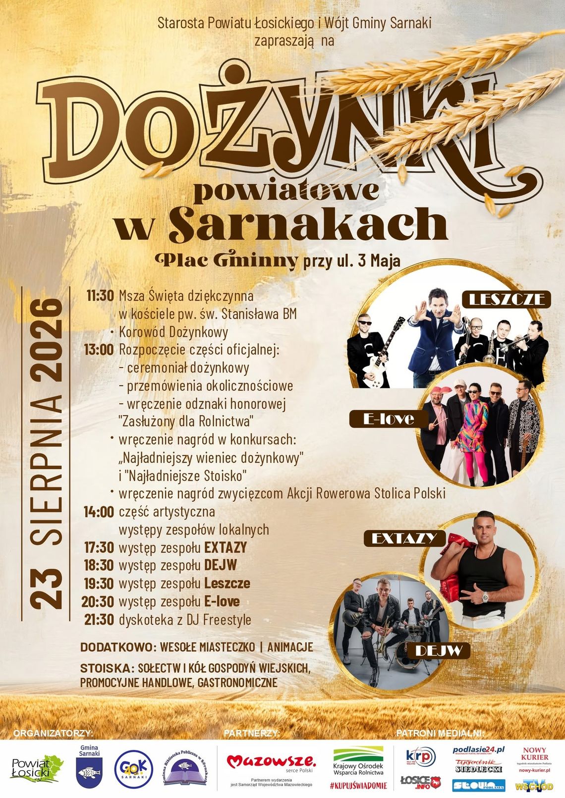Dożynki powiatu łosickiego w Sarnakach Dożynki powiatu łosickiego w Sarnakach