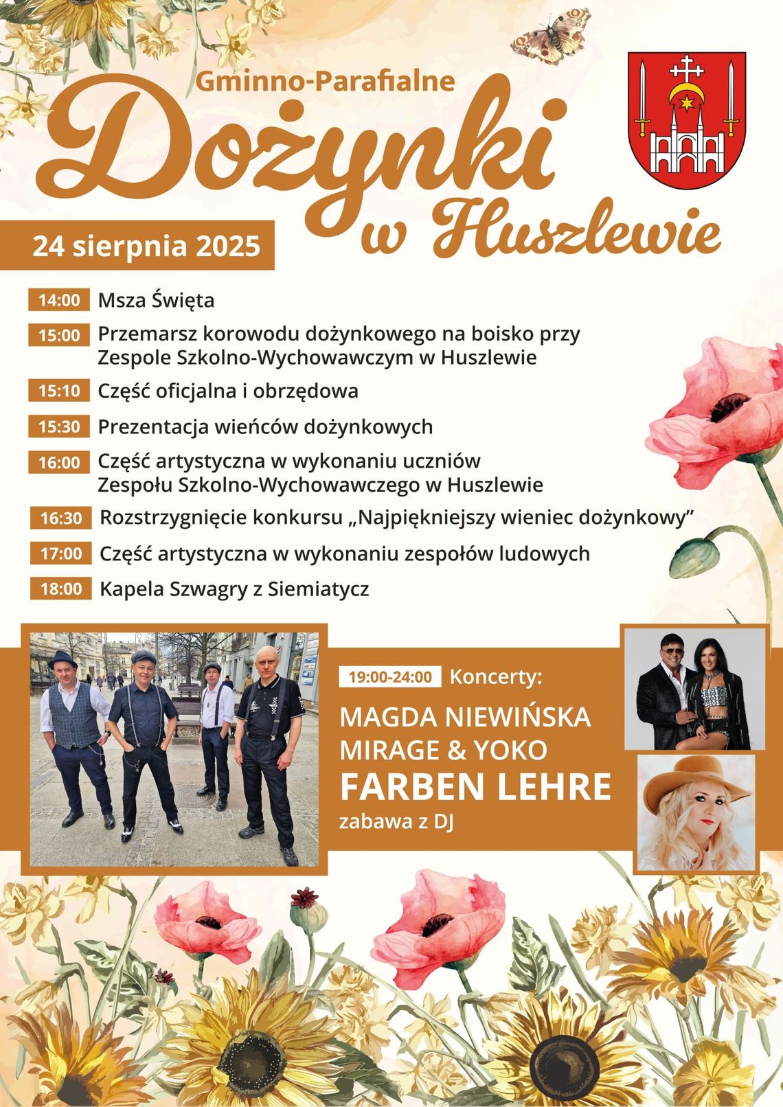 Gminno-parafialne dożynki w Huszlewie