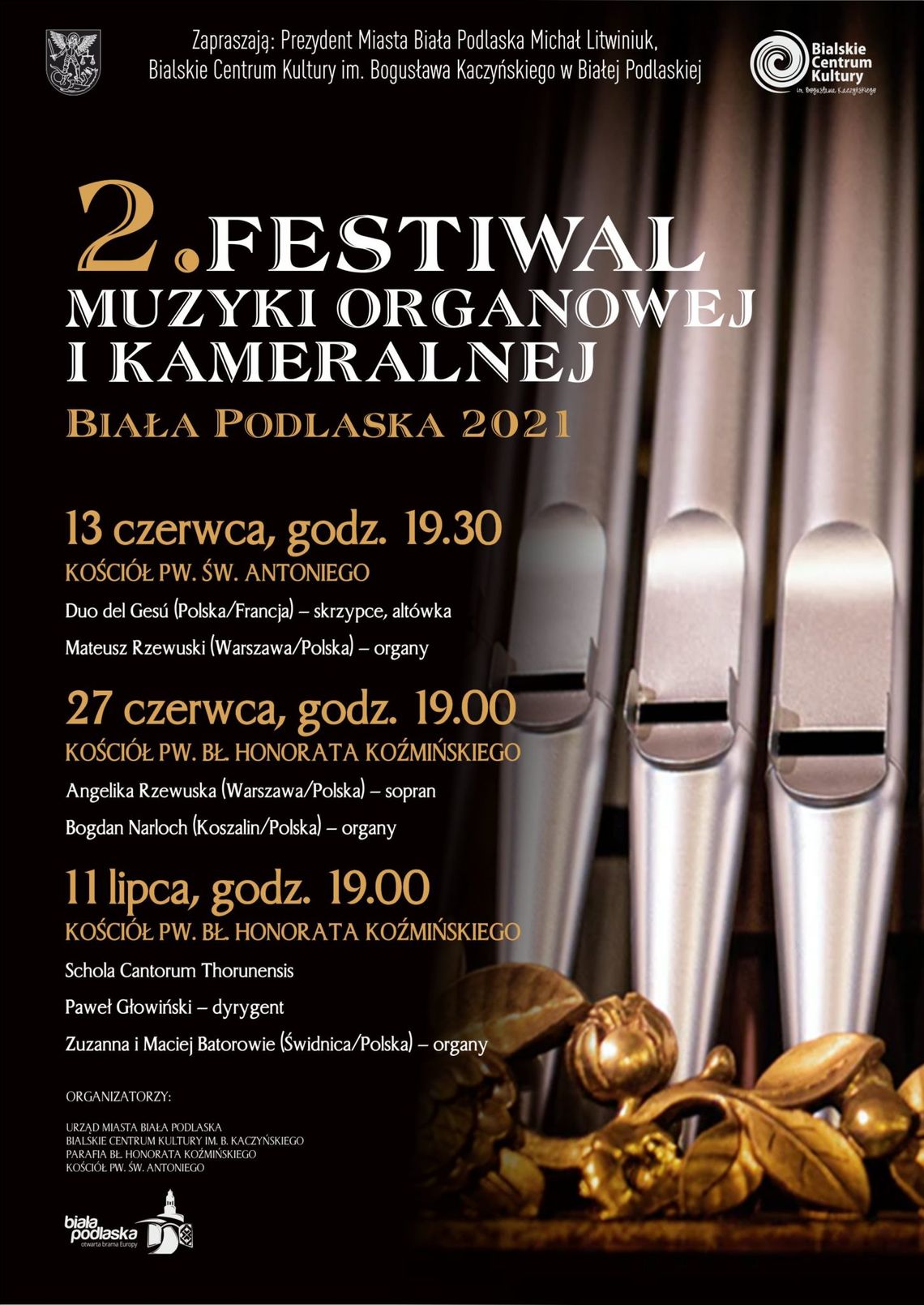 II Festiwal Muzyki Organowej i Kameralnej w Białej Podlaskiej