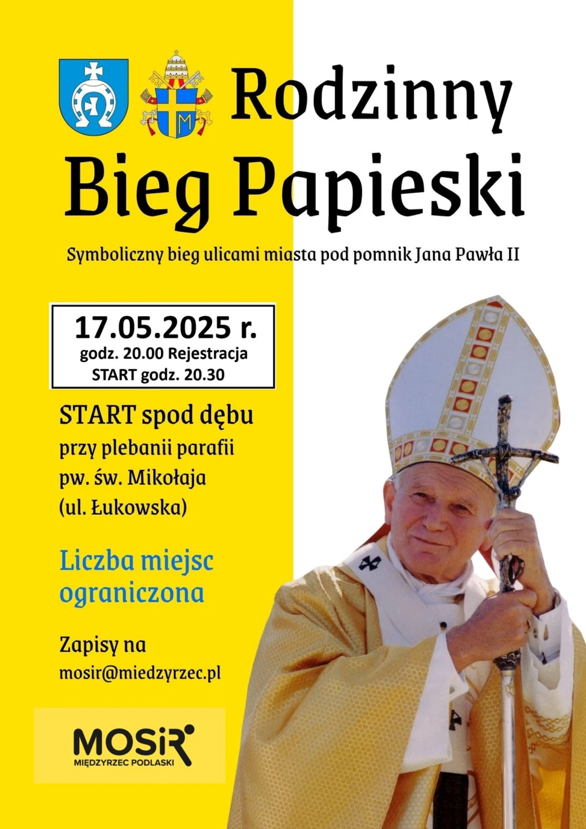 II Rodzinny Bieg Papieski w Międzyrzecu Podlaskim