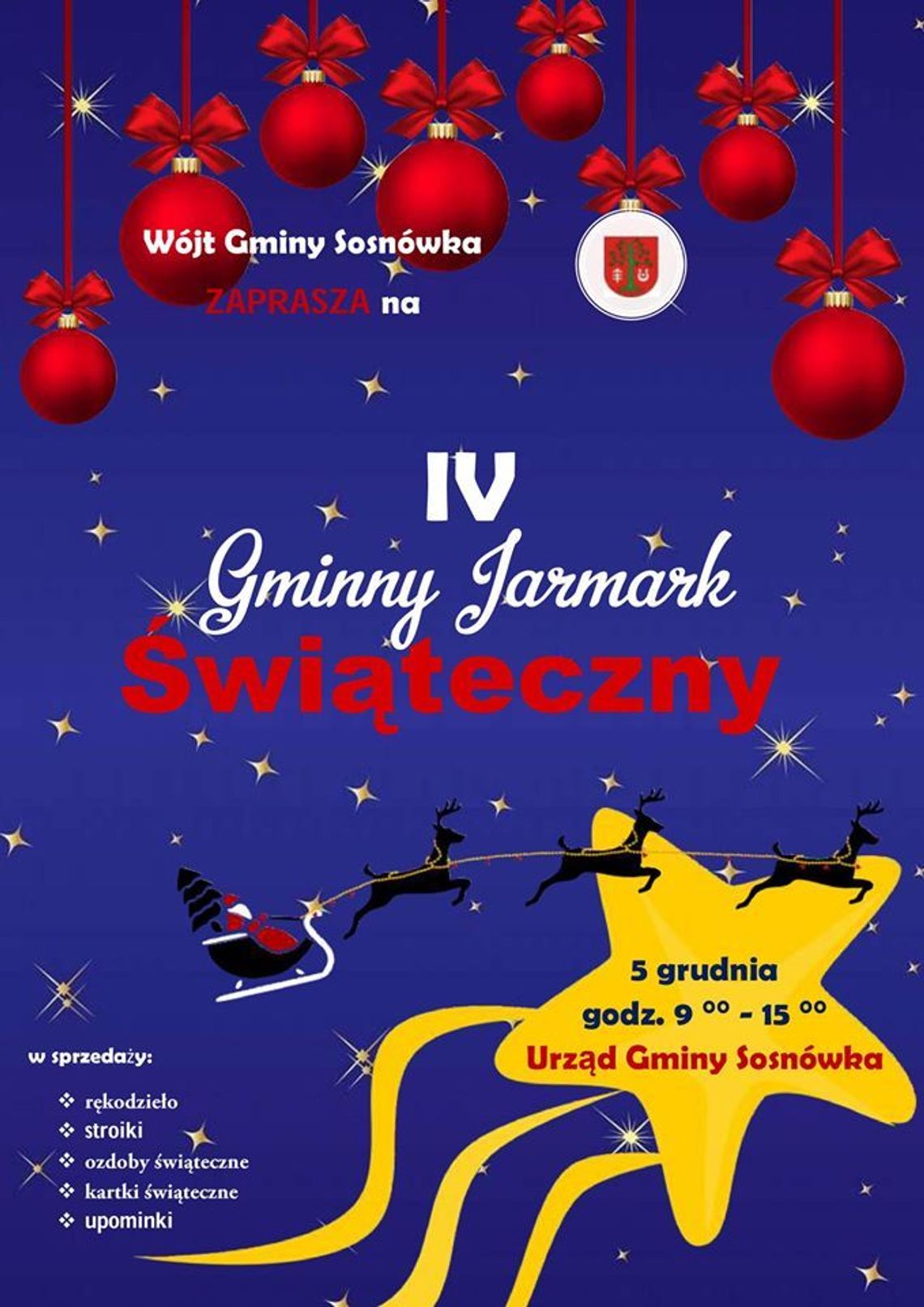 IV Gminny Jarmark Świąteczny w Sosnówce