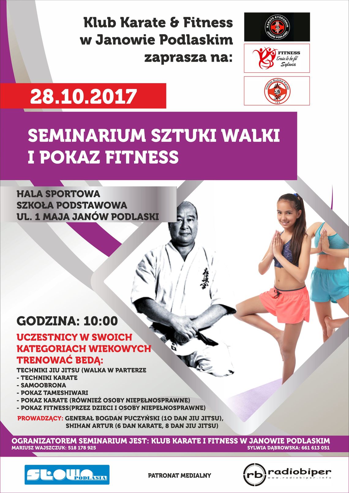Janów Podlaski: Seminarium Sztuk Walki i Pokaz Fitness Janów Podlaski: Seminarium Sztuk Walki i Pokaz Fitness