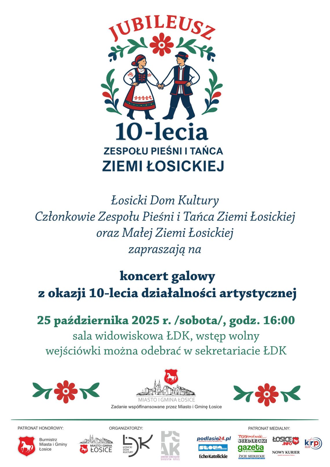 Jubileusz 10-lecia Zespołu Pieśni i Tańca Ziemi Łosickiej