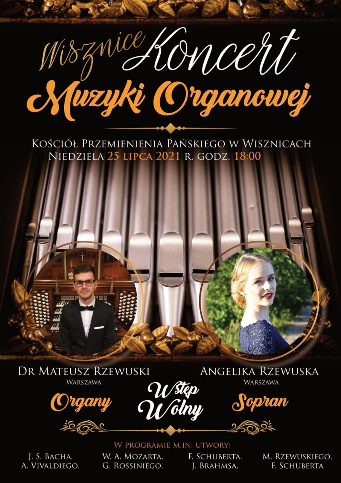 Koncert muzyki organowej w Wisznicach