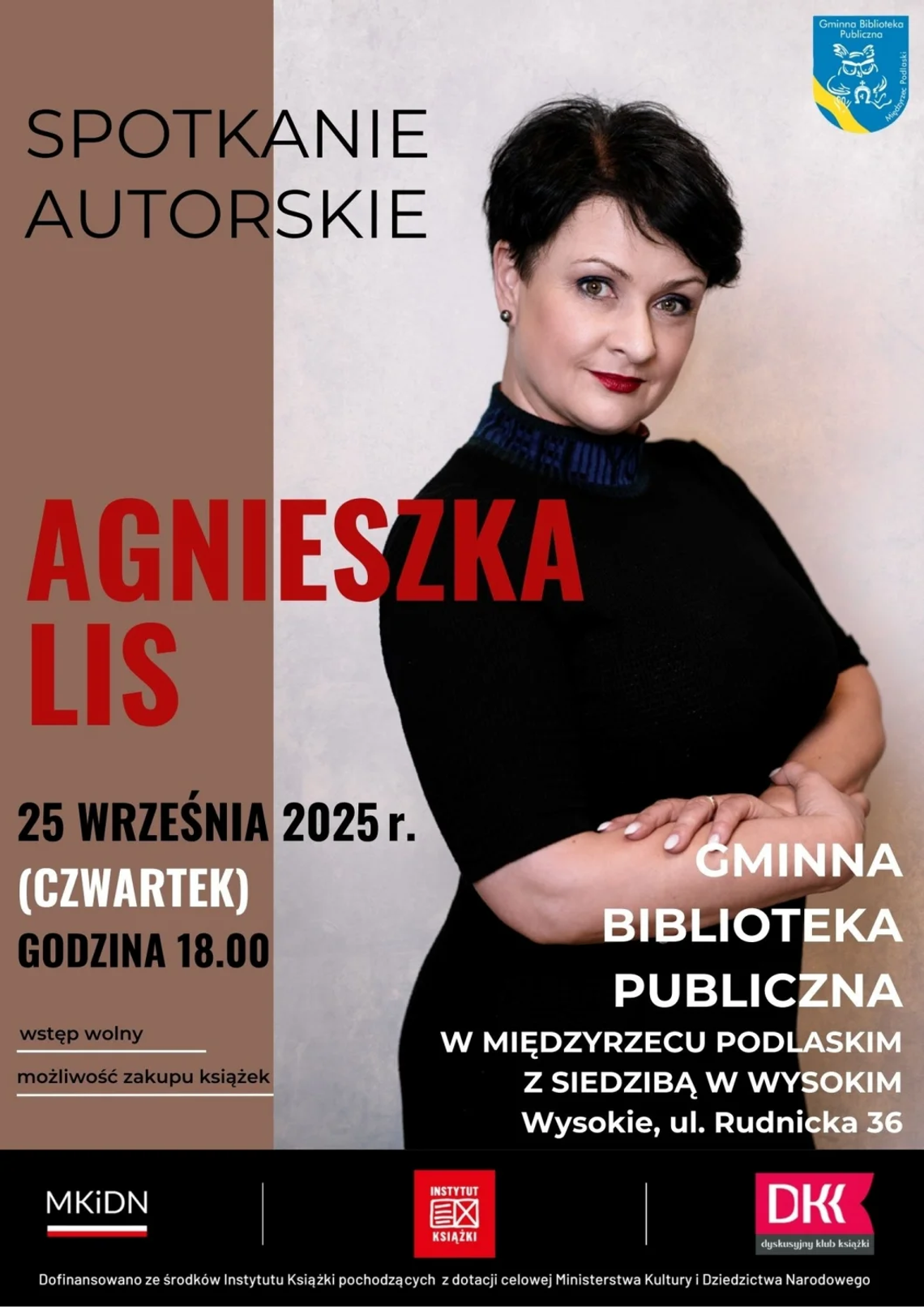 Spotkanie autorskie z Agnieszką Lis Spotkanie autorskie z Agnieszką Lis
