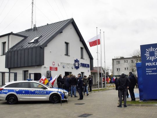 Otwarcie komisariatu policji w Sławatyczach