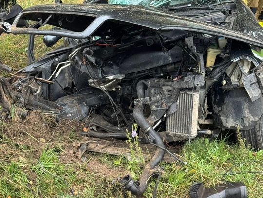 Wypadek w Szczałbie. Samochód uderzył w drzewo, dwie osoby w szpitalu [GALERIA ZDJĘĆ]