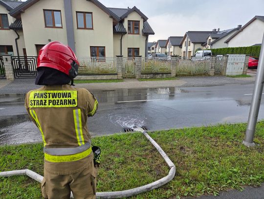 Biała Podlaska po ulewie, miasto pod wodą